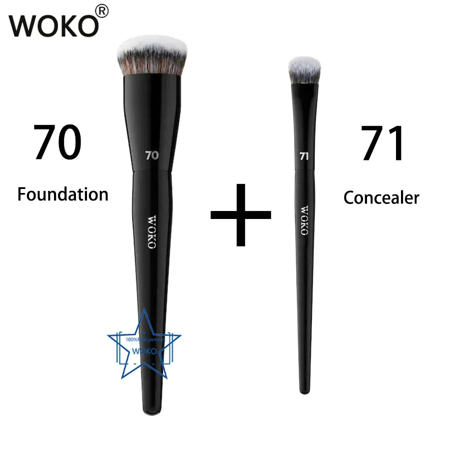 Pro 70 Big Foundation Brush Cream Foundation Makeup Brush Chubby Professional Synthetic Hair Face Contour Foundation Makeup Tool