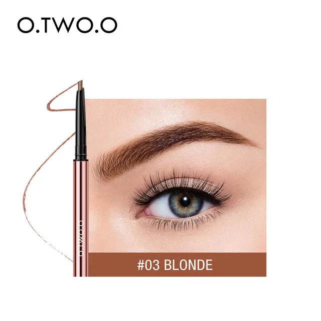 O.TWO.O Waterproof Makeup Eyebrow Pencil Ultra Fine Triangle Eye Brow 6 Colors Precise Brow Definer Lasting Blonde Brown Eyebrow