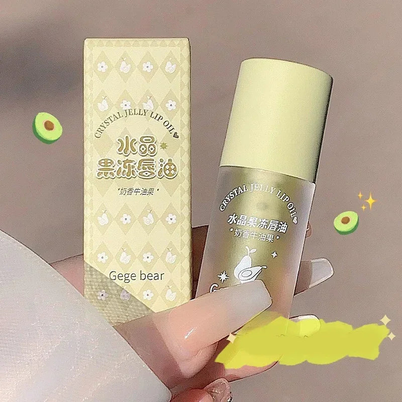 Crystal Jelly Lip Oil Hydrating Plumping Lip Coat Lipstick Moisturizing Mirror Lip Gloss Clear Lip Plumper Cosmetics Makeup