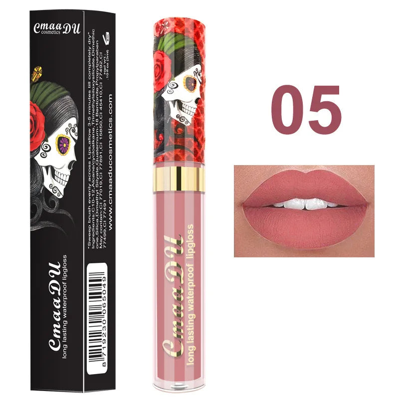 Matte Liquid Lipstick Waterproof Long Lasting Velvet Lip Gloss Tint Tube Matte Nude Pigment Red Black Makeup Cosmetics Lipsticks