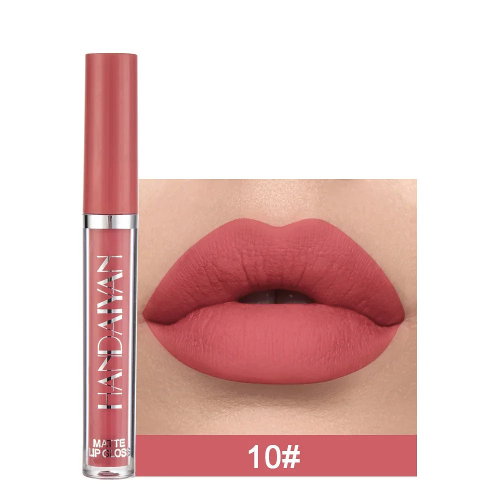 HANDAIYAN Christmas Gift 6PC/Set Matte Velvet Liquid Lipstick Waterproof Long-lasting Lip Gloss Cosmetic Keep 24 Hours Makeup