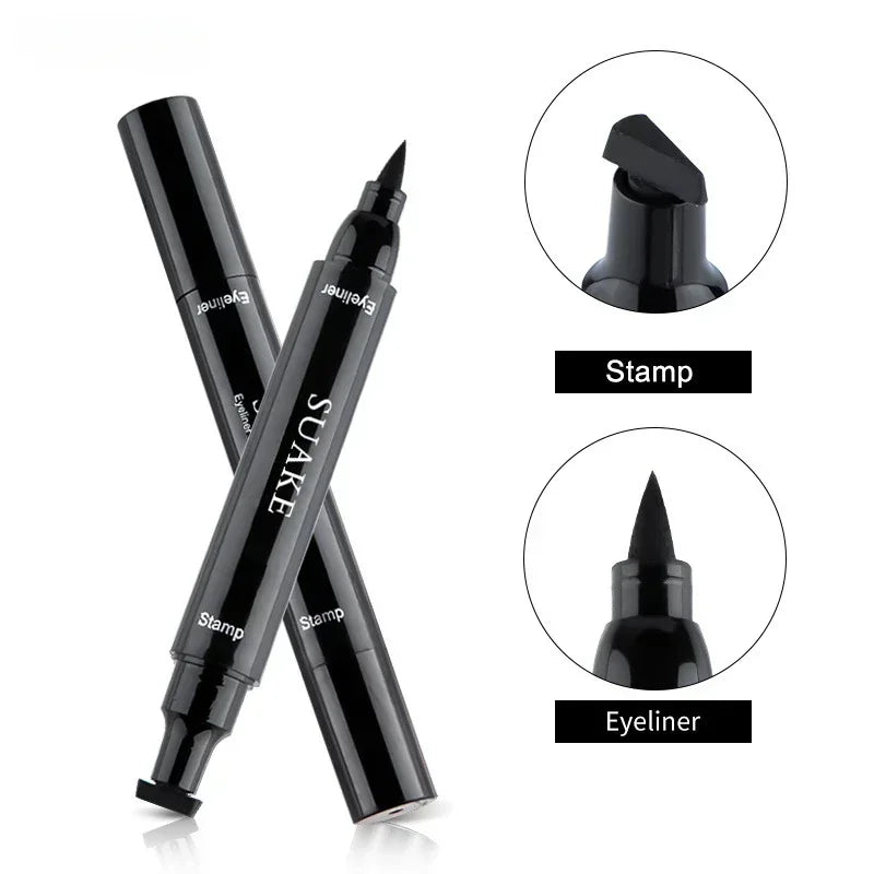 Colorful Eyeliner Stamp Triangle Dual-ended Liquid Eyeliner Waterproof Sweat-proof Quick Dry Eyeliner Makeup Seal Tool Cosmetics