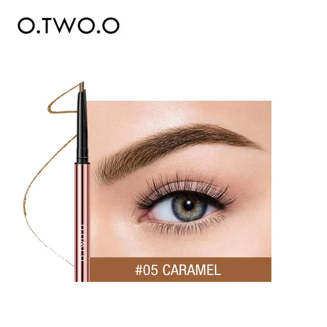 O.TWO.O Waterproof Makeup Eyebrow Pencil Ultra Fine Triangle Eye Brow 6 Colors Precise Brow Definer Lasting Blonde Brown Eyebrow