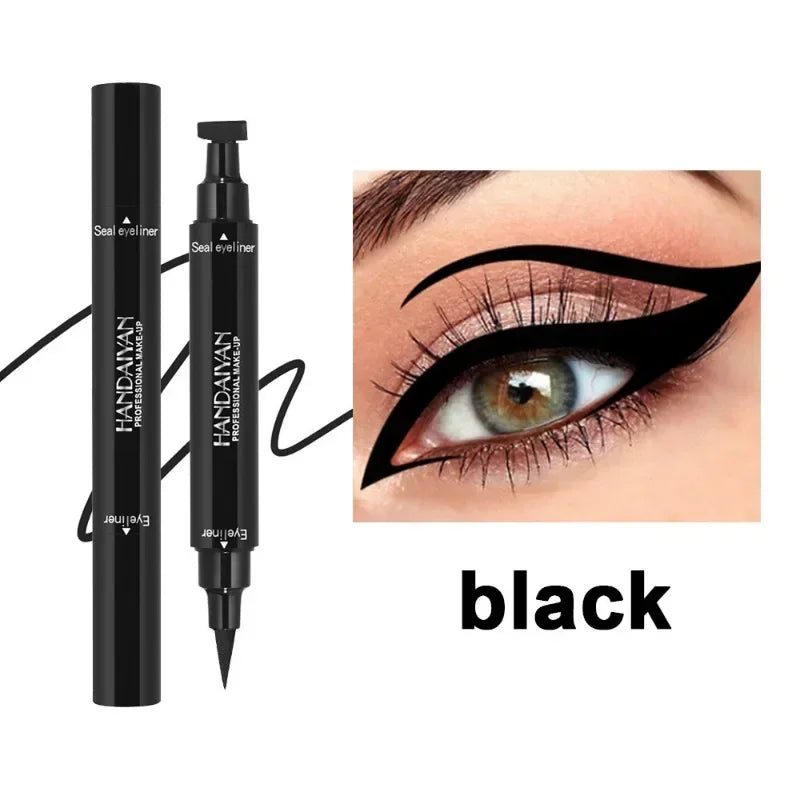 Colorful Eyeliner Stamp Triangle Dual-ended Liquid Eyeliner Waterproof Sweat-proof Quick Dry Eyeliner Makeup Seal Tool Cosmetics