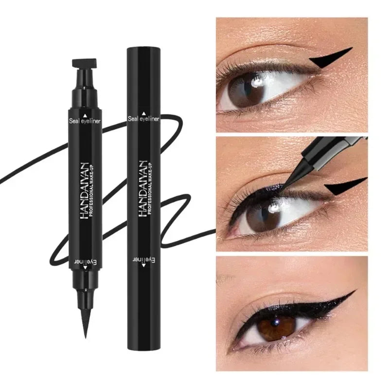 Colorful Eyeliner Stamp Triangle Dual-ended Liquid Eyeliner Waterproof Sweat-proof Quick Dry Eyeliner Makeup Seal Tool Cosmetics