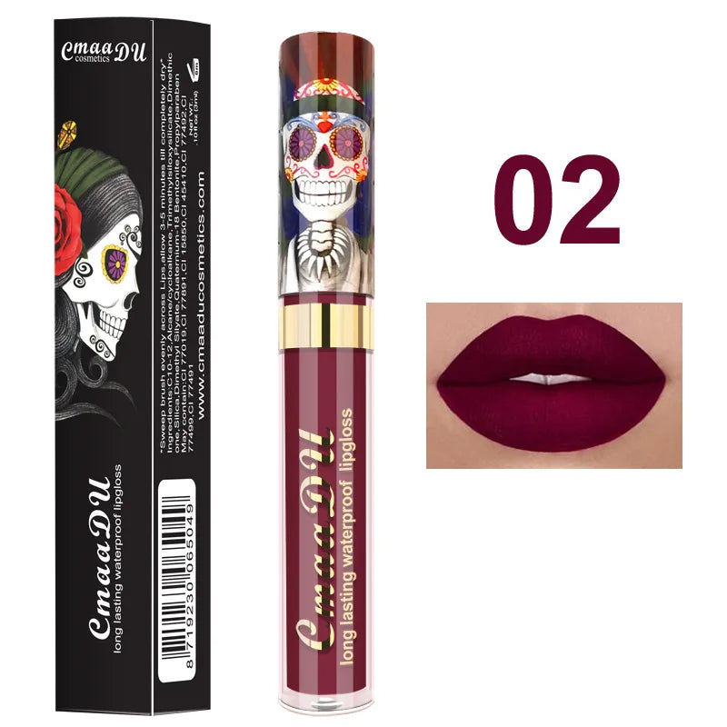 Matte Liquid Lipstick Waterproof Long Lasting Velvet Lip Gloss Tint Tube Matte Nude Pigment Red Black Makeup Cosmetics Lipsticks