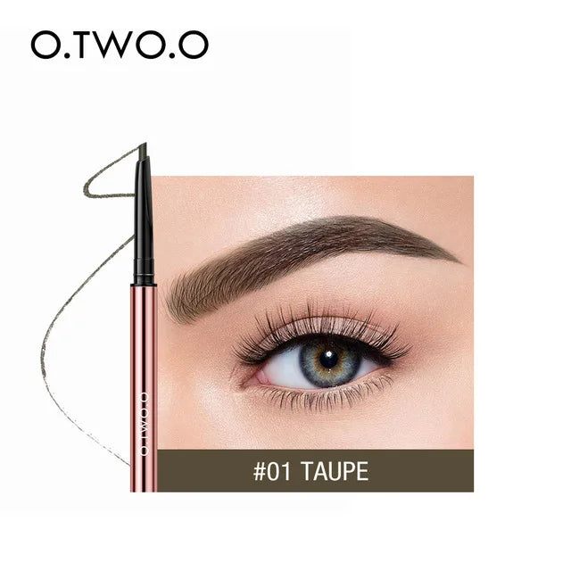 O.TWO.O Waterproof Makeup Eyebrow Pencil Ultra Fine Triangle Eye Brow 6 Colors Precise Brow Definer Lasting Blonde Brown Eyebrow