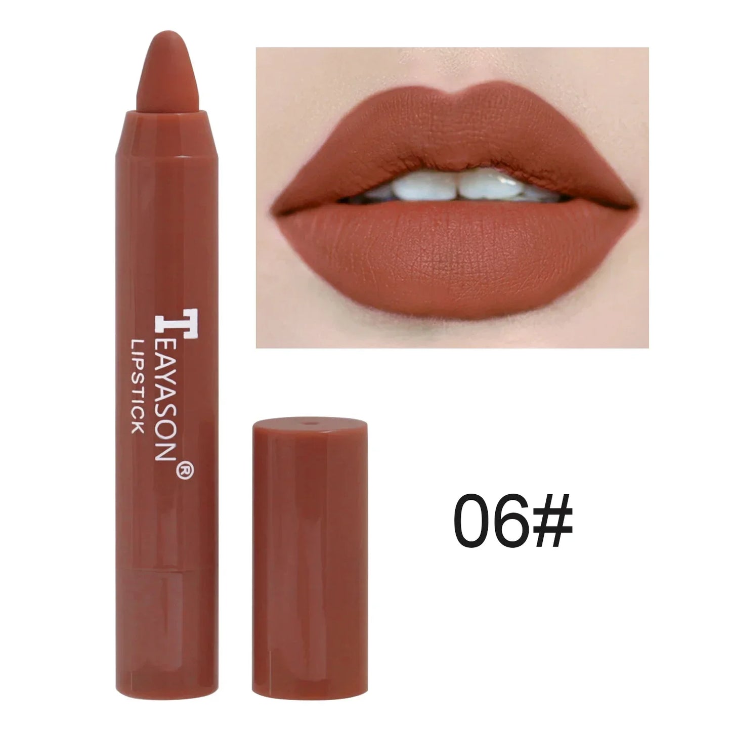 Waterproof Velvet Matte Nude Lip Gloss Waterproof Lasting Color Rendering Non-stick Cup Sexy Red Lipsticks Women Makeup Cosmetic