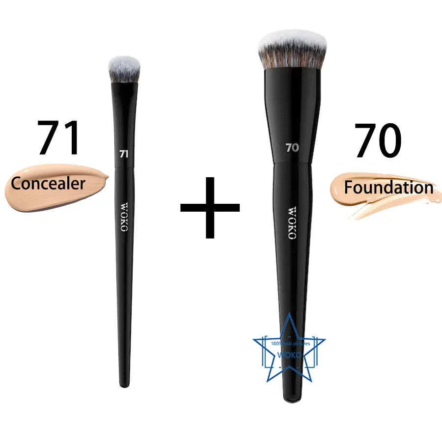 Pro 70 Big Foundation Brush Cream Foundation Makeup Brush Chubby Professional Synthetic Hair Face Contour Foundation Makeup Tool