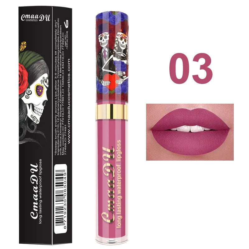 Matte Liquid Lipstick Waterproof Long Lasting Velvet Lip Gloss Tint Tube Matte Nude Pigment Red Black Makeup Cosmetics Lipsticks